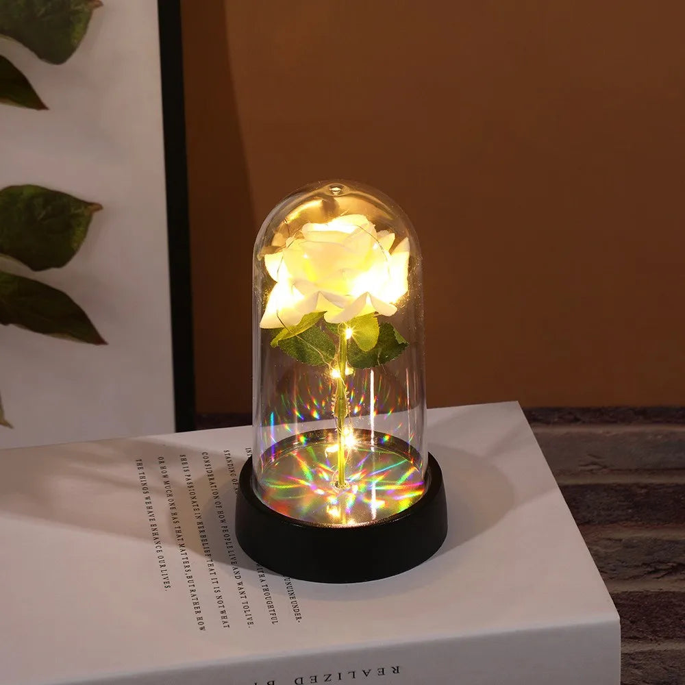 Keep Forever Light-Up Rose in Glass Jar