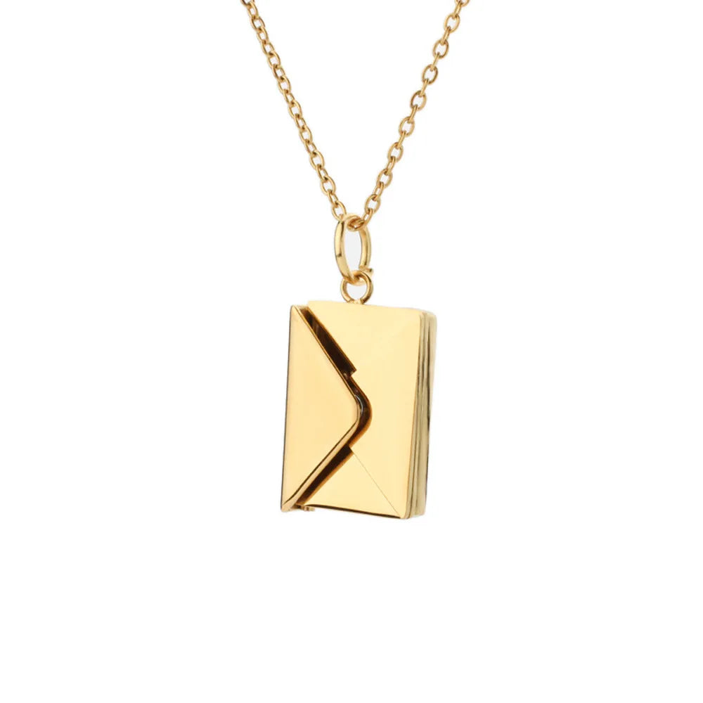 Letter Envelope Pendant Necklace | For Her