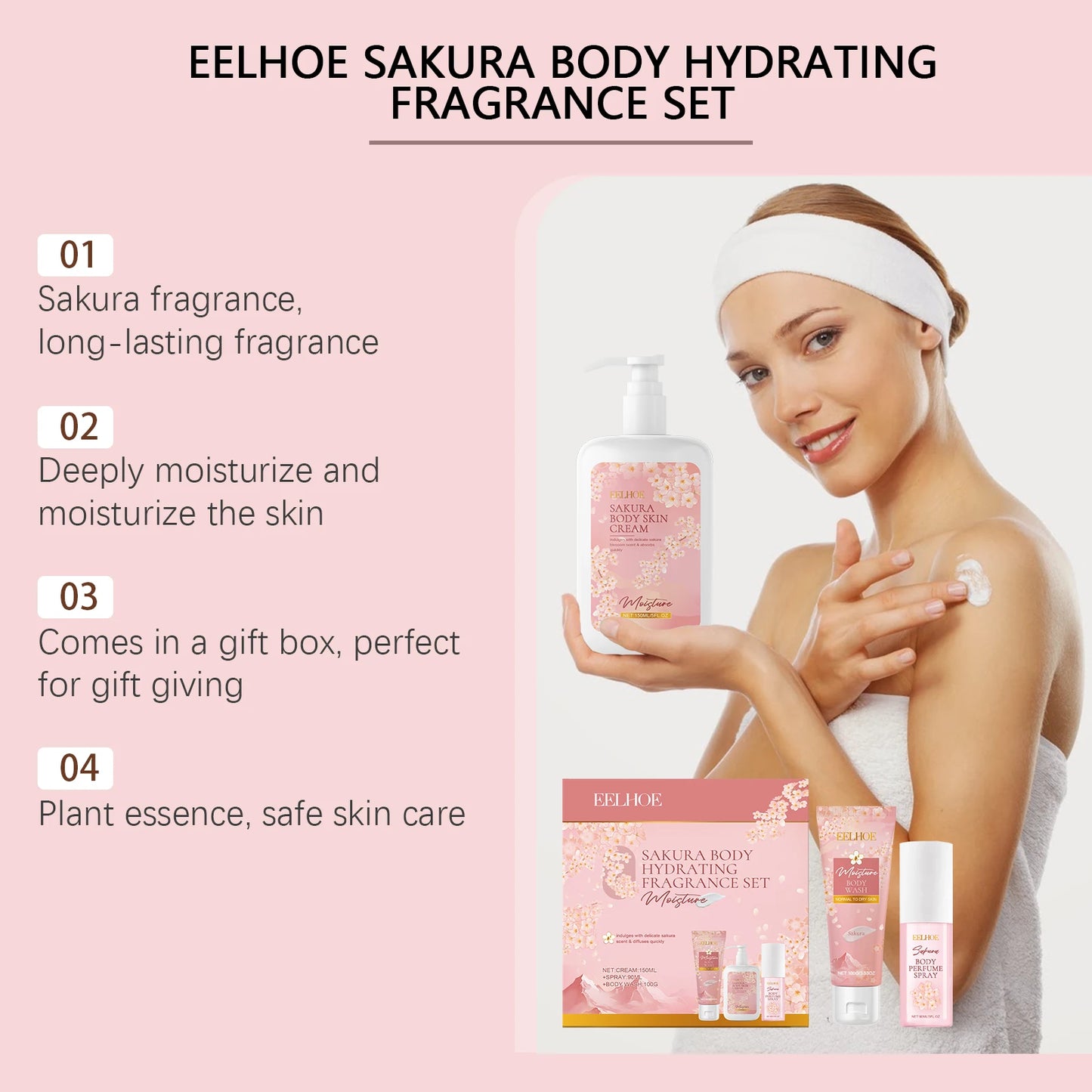 Cherry Blossom Shower & Body Milk Gift Set