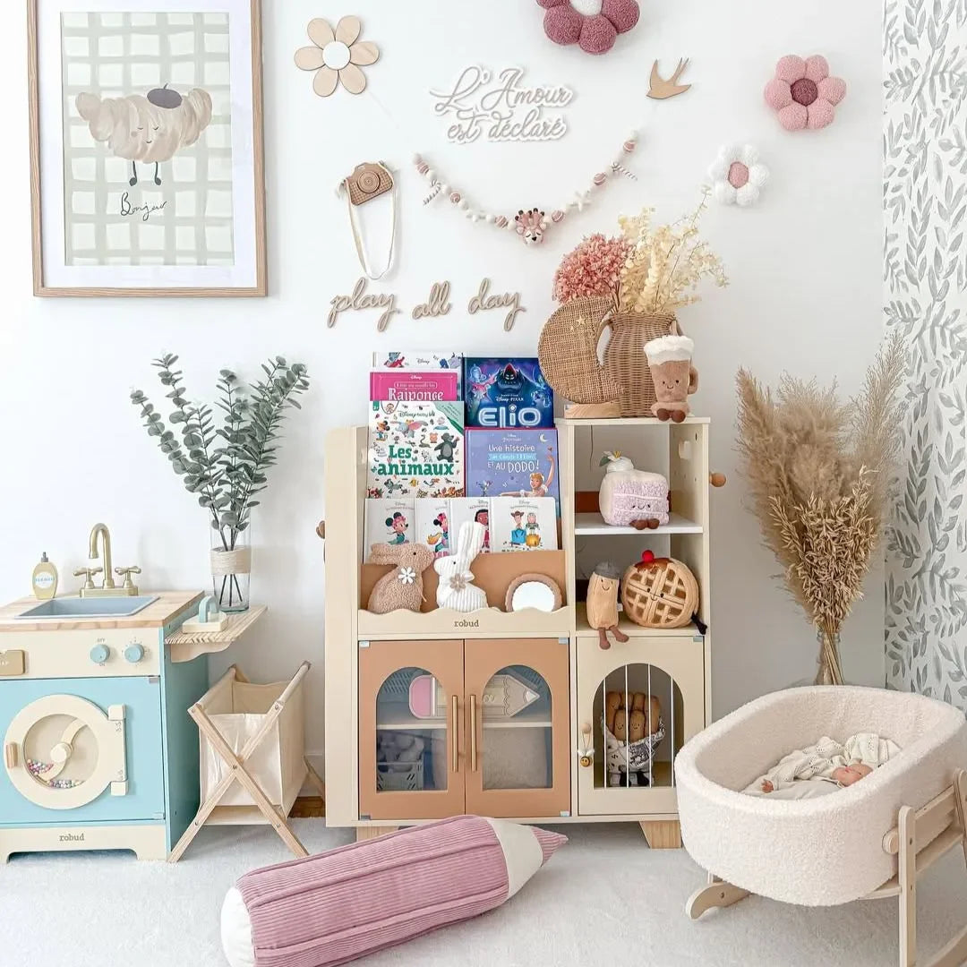 All-in-1 Kids Mini Wooden Cabinet