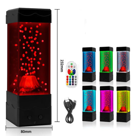 LED Volcano Lava Lamp