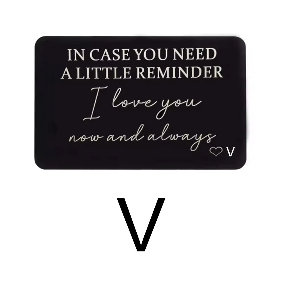 Sentimental Wallet Card Reminder | For Him