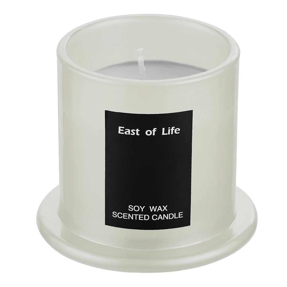 Aromatherapy candle with glass cover