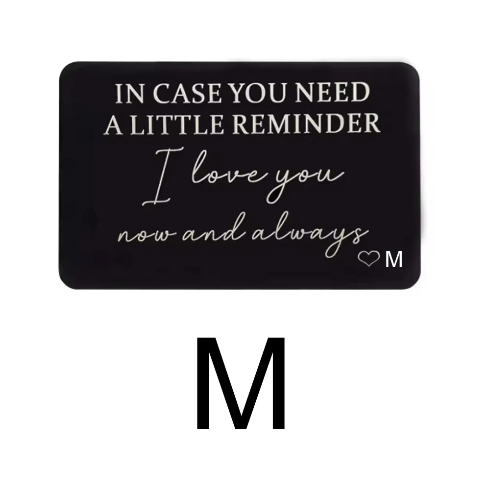 Sentimental Wallet Card Reminder | For Him