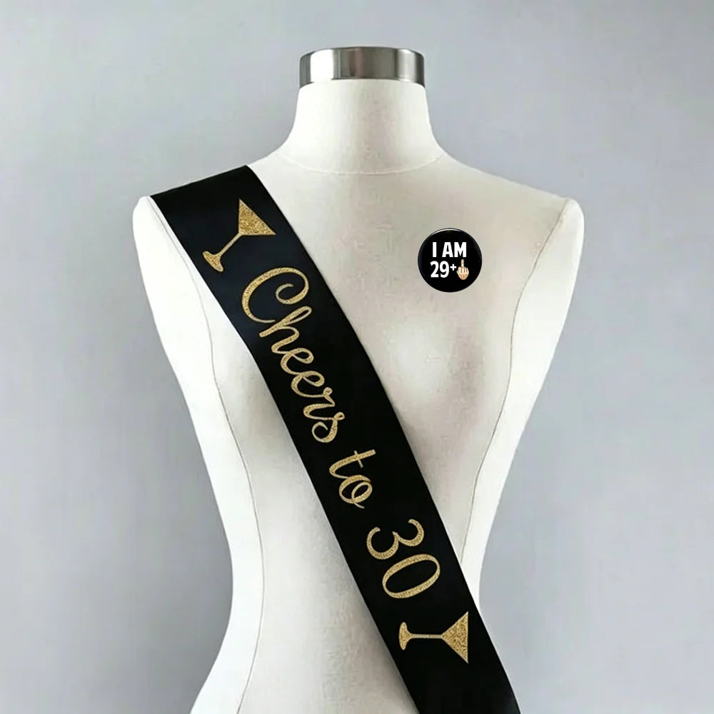 40th Birthday Sashes