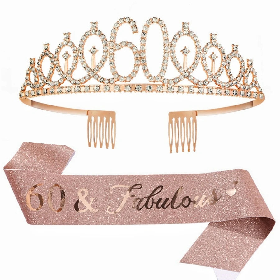 Rose Gold Birthday Crowns