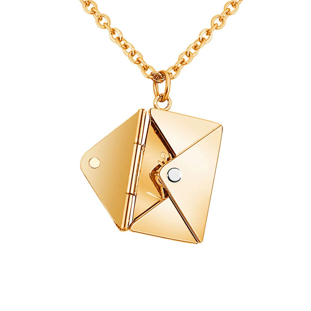 Letter Envelope Pendant Necklace | For Her