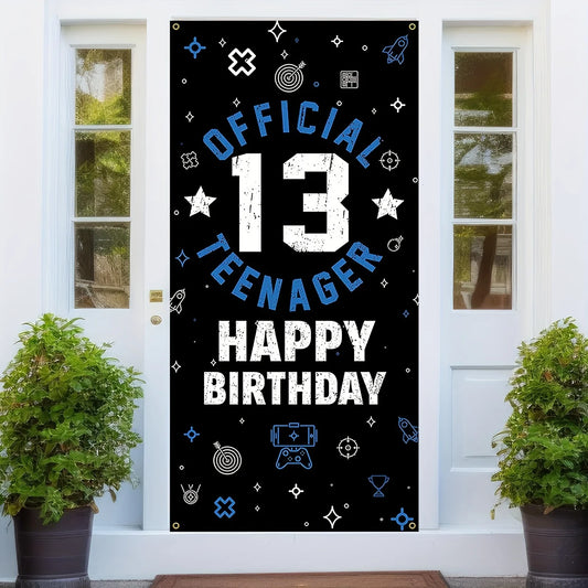 13th Birthday Door Banner