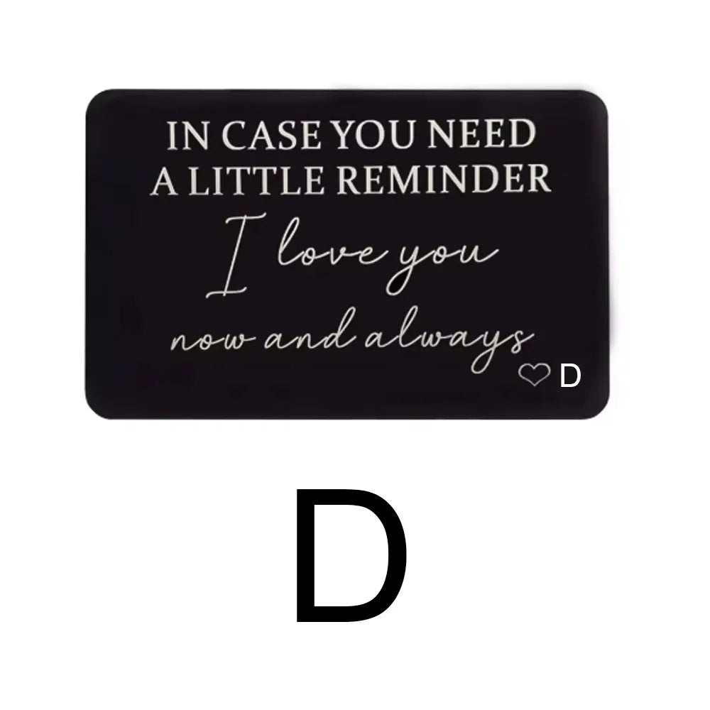 Sentimental Wallet Card Reminder | For Him