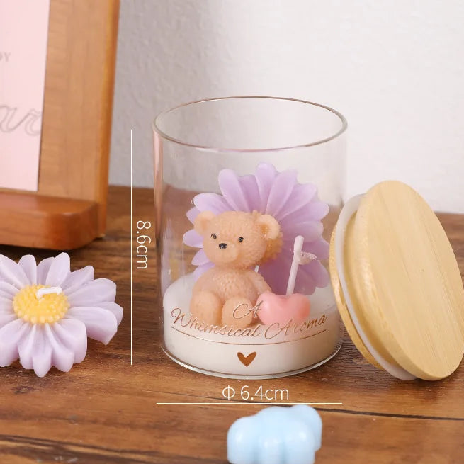 Handmade Teddy Bear Candles | Crafted with Love