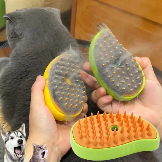 Steamer Brush for Pets - Hand Held Deshedder