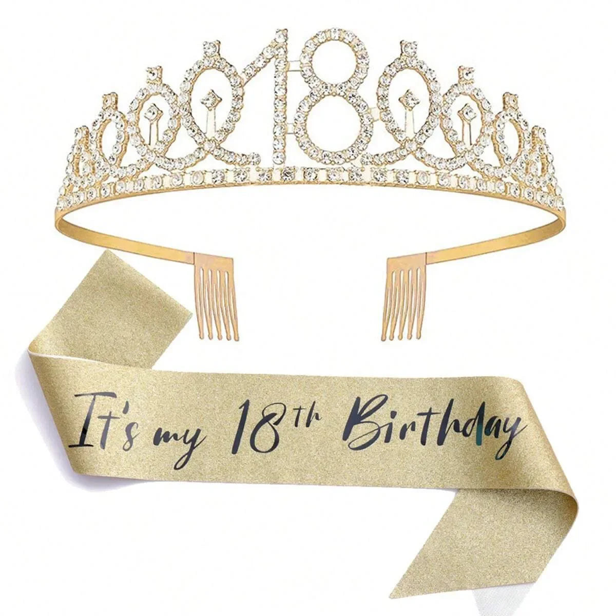 Sweet 16th Birthday Crown with Sash