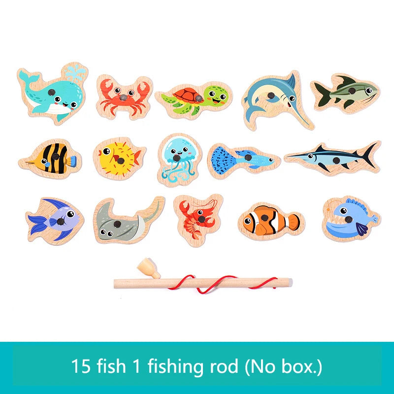 Wooden Kids Magnetic Fishing Toy