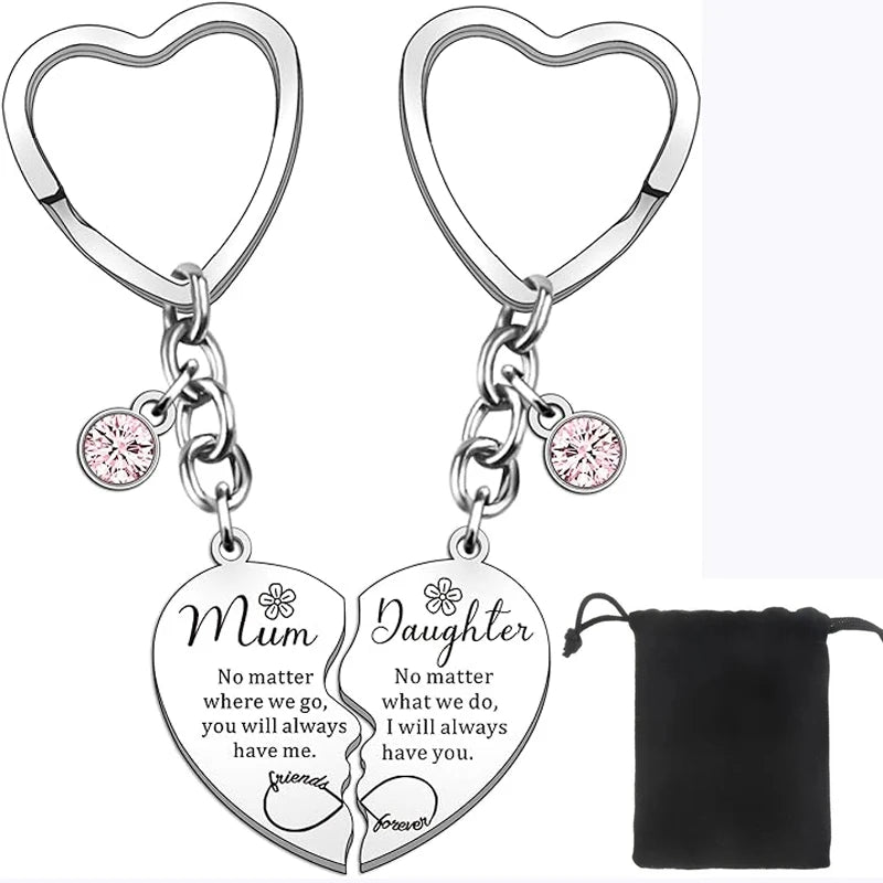 Mum & Daughter | Forever Connected | Key Charm or Necklace
