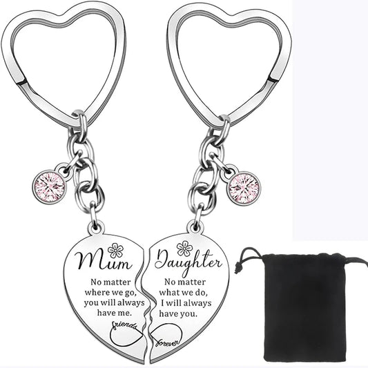 Mum & Daughter | Forever Connected | Key Charm or Necklace