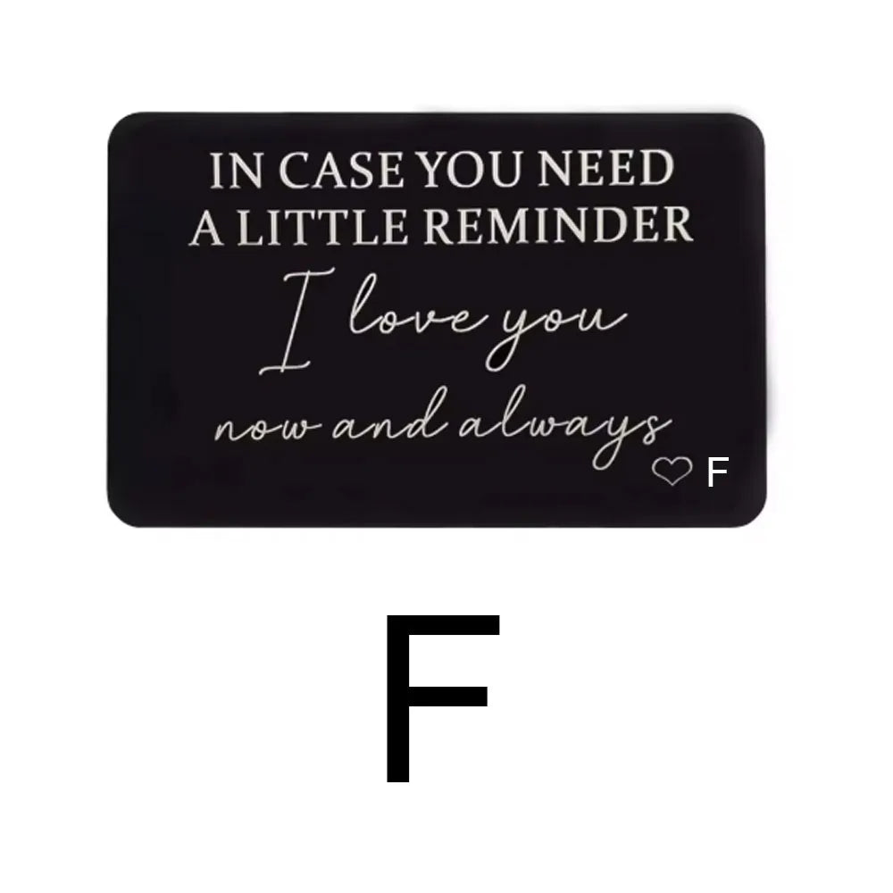 Sentimental Wallet Card Reminder | For Him