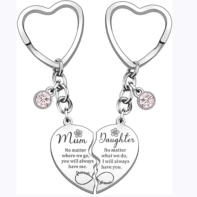 Mum & Daughter | Forever Connected | Key Charm or Necklace