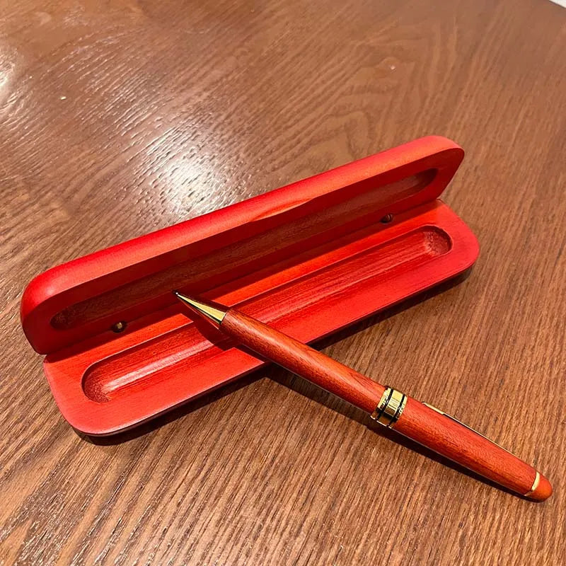High End Wooden Case and Pen Set