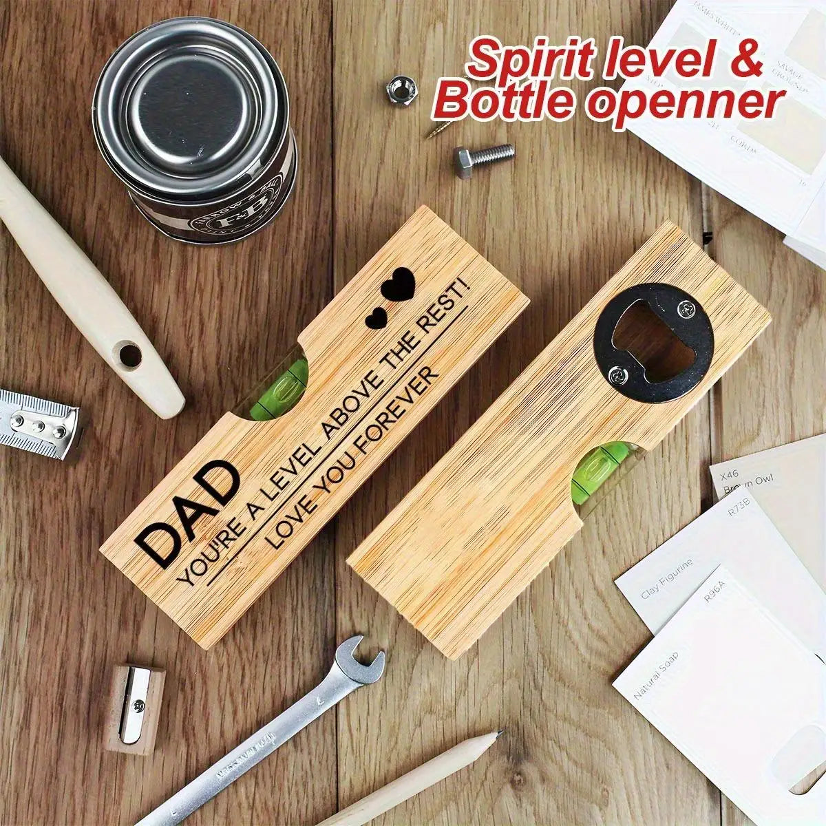 Level above the rest | Tool & Bottle opener for Dad