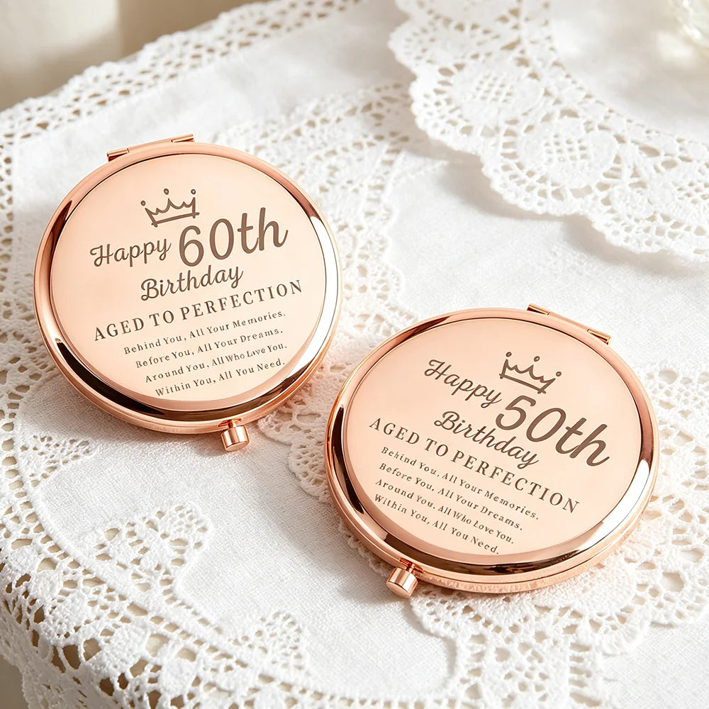 40th Birthday Compact Mirror for Her