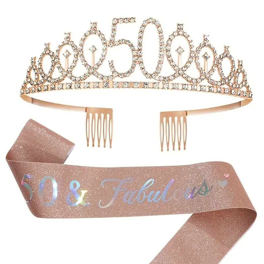 Rose Gold Birthday Crowns
