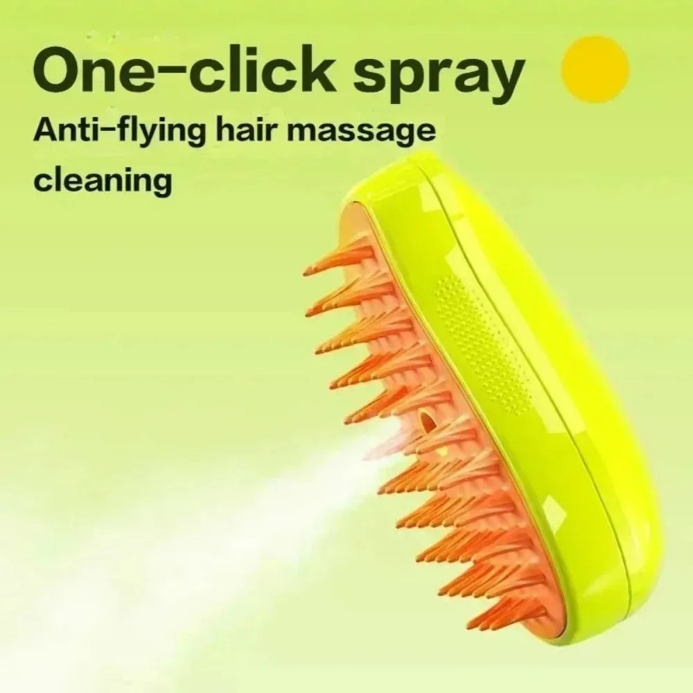 Steamer Brush for Pets - Hand Held Deshedder