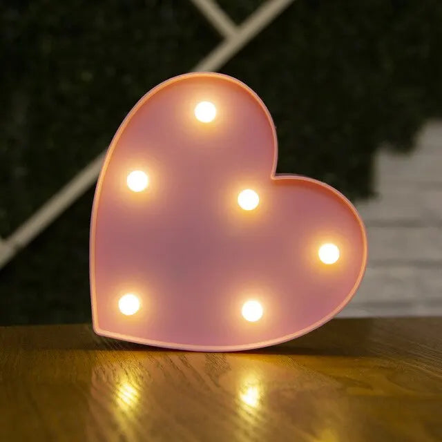 Birthday Number LED Lights | Table Decoration
