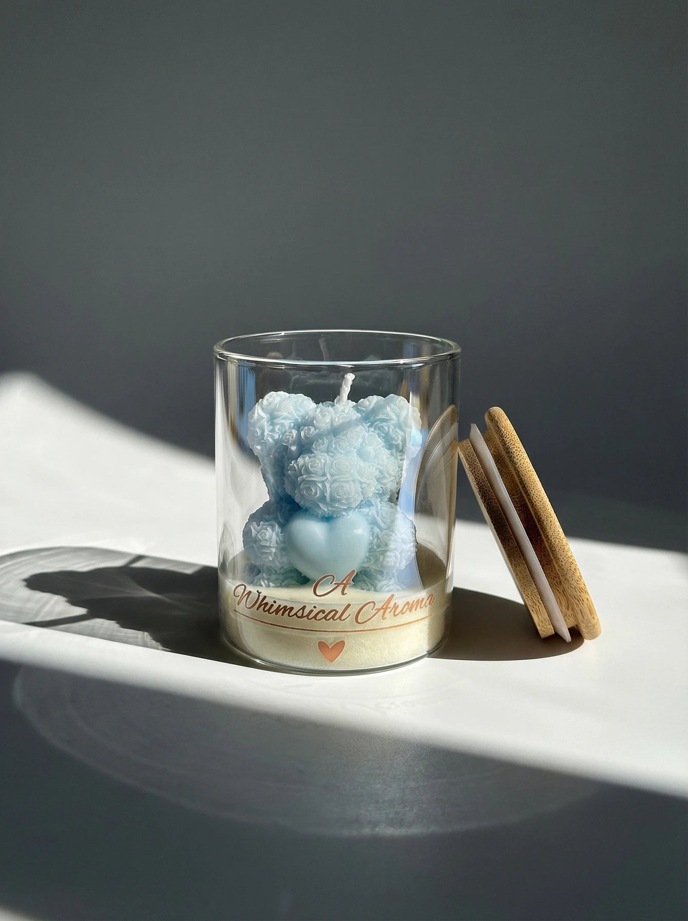 Rose Bear Candle