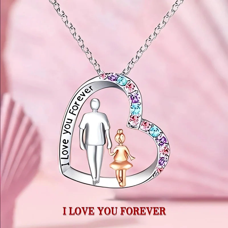 Daughter & Dad Necklace | Forever Connected