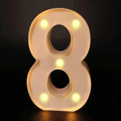 Birthday Number LED Lights | Table Decoration