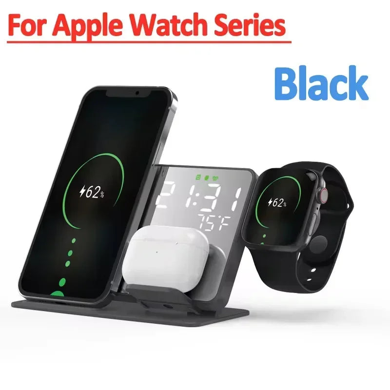 3 in 1 Wireless Charger For Apple or Samsung