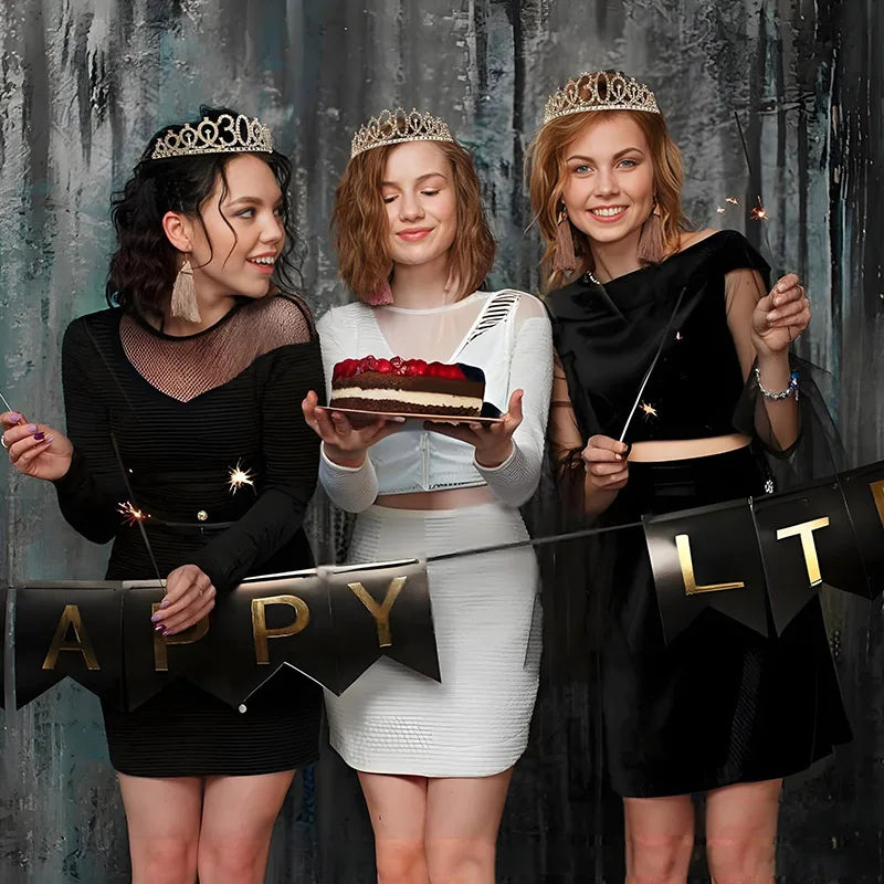 30-50th  Birthday Crown with Sash