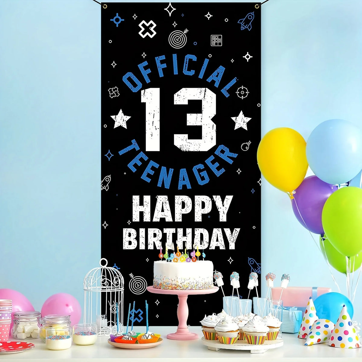 13th Birthday Door Banner
