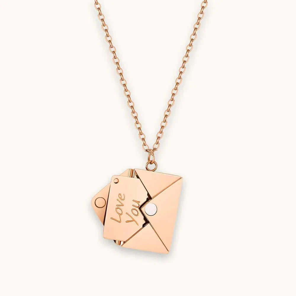 Letter Envelope Pendant Necklace | For Her