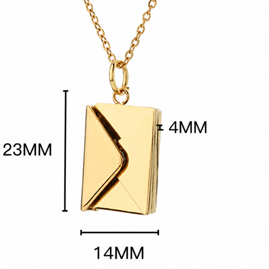 Letter Envelope Pendant Necklace | For Her